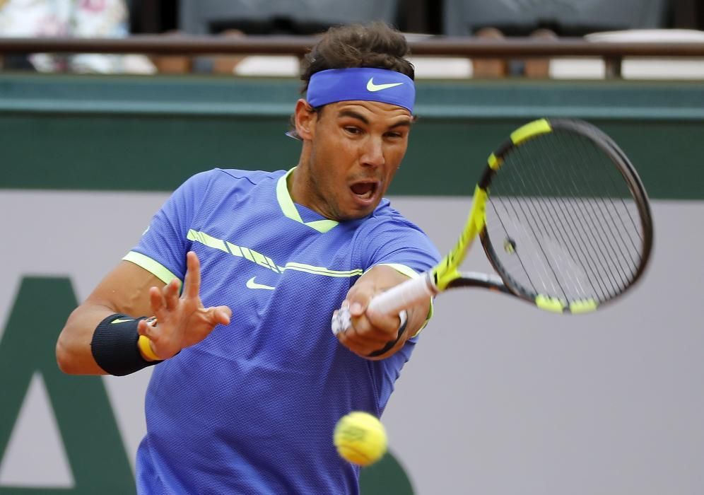 Partido de cuartos de final de Roland Garros entre Nadal y Carreño