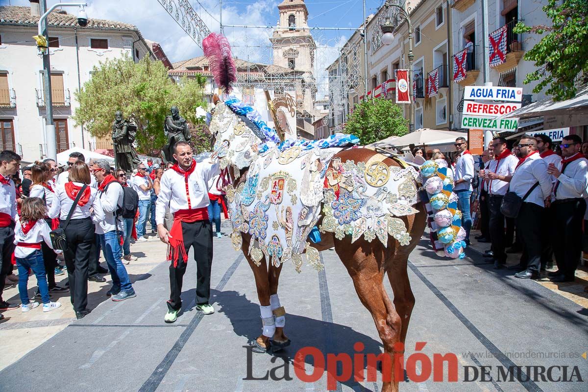 Recorrido Caballos del Vino día dos de mayo en Caravaca