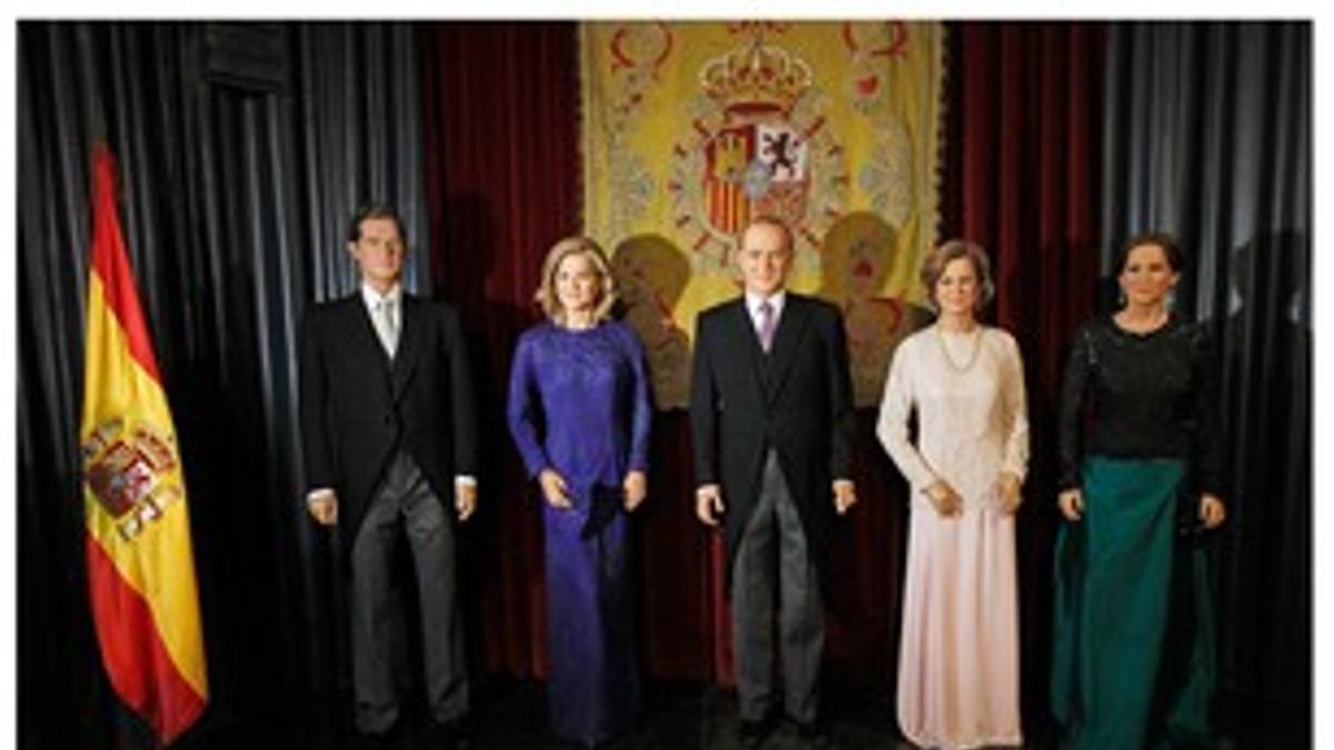 La familia real, antes y después.
