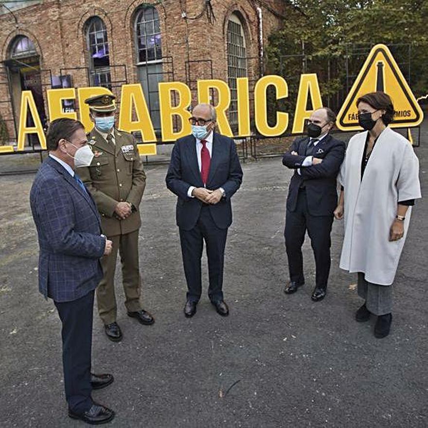 Desde la izquierda, Canteli, González, Fernández-Vega, Villaverde y Sanjurjo.