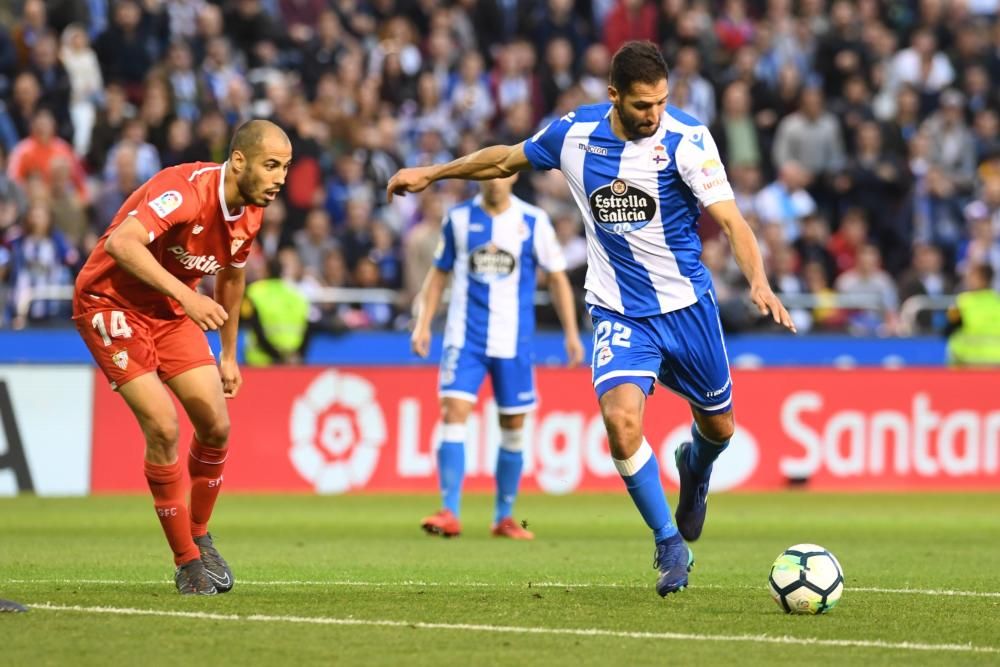 El Dépor no pasa del empate ante el Sevilla