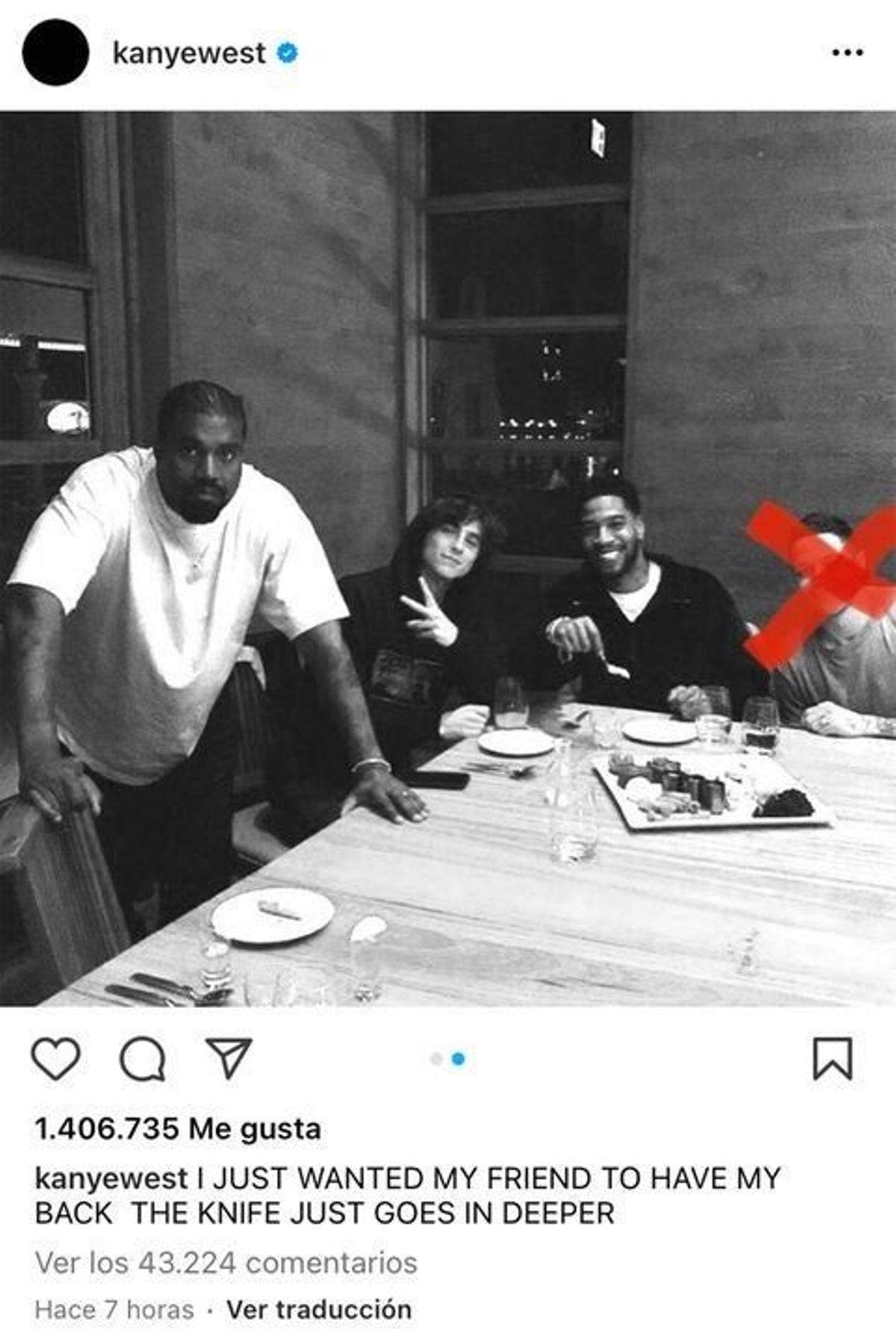 La cena de los futuros enemigos de Kanye West
