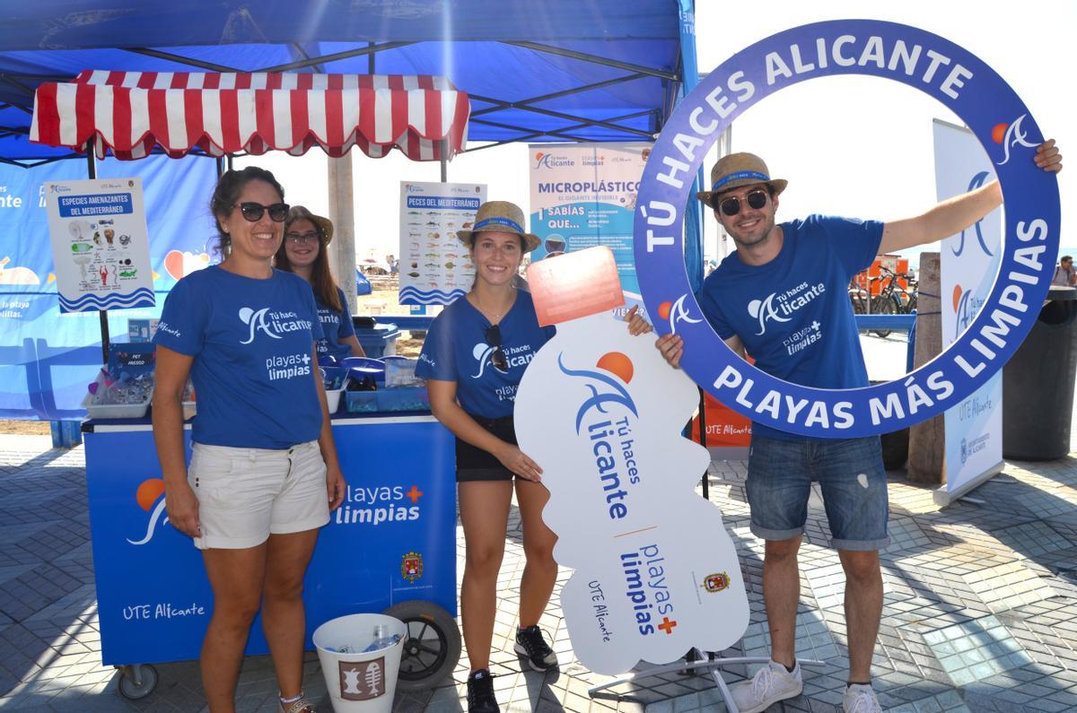 UTE Alicante colabora con las dos acciones de limpieza de este fin de semana de manera activa.