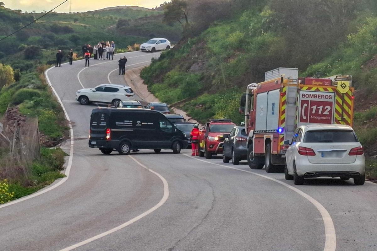 Acceso a la zona donde ha sido localizado el cuerpo de la víctima.