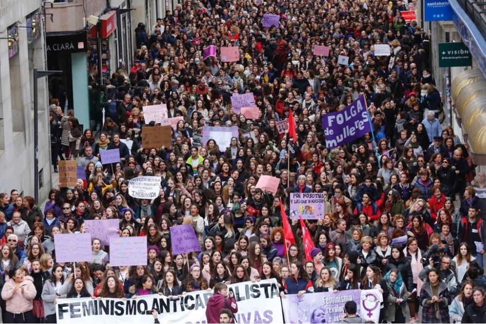 Manifestaciones en varios puntos de Galicia. // FdV