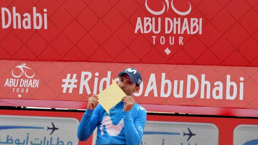 Valverde arrasa en la última etapa de Abu Dabi