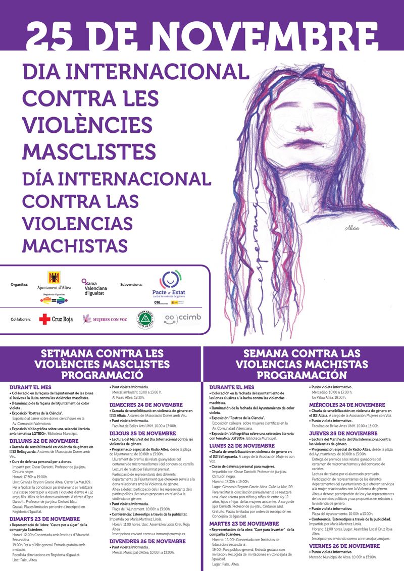 Cartel y programa de actividades.