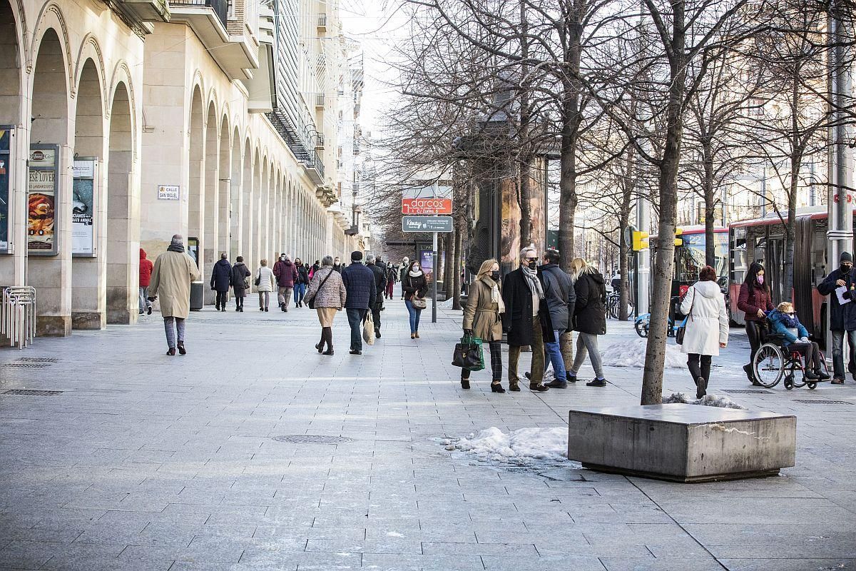 Estado de la ciudad de Zaragoza tras el paso de 'Filomena'