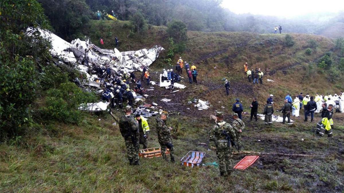 Este es el lugar donde se produjo el accidente