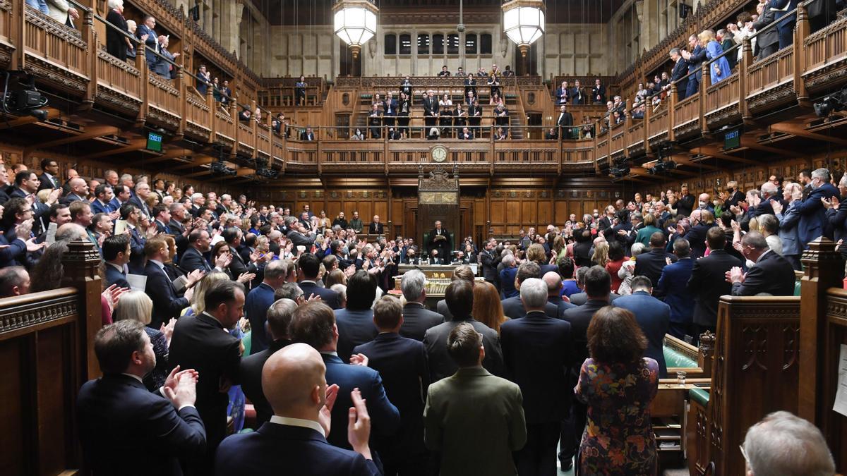 Imagen de archivo de la Cámara de los Comunes del Parlamento británico.