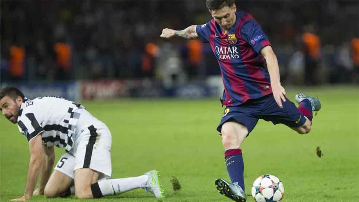 Lionel Messi against Juventus