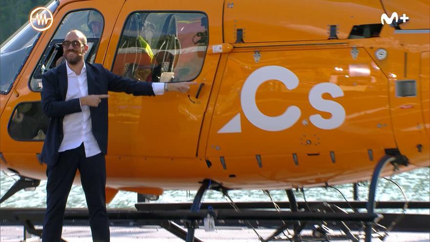 Broncano la lía con el helicóptero de Ciudadanos en el programa de La Resistencia en el Pirineo