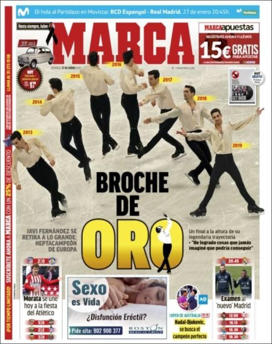 Portada MARCA domingo 27 enero 2019