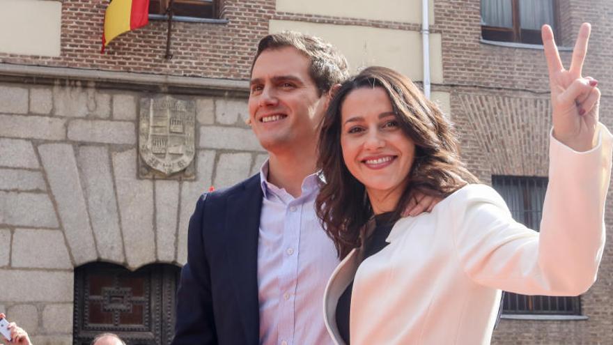 Albert Rivera e Inés Arrimadas durante un acto.