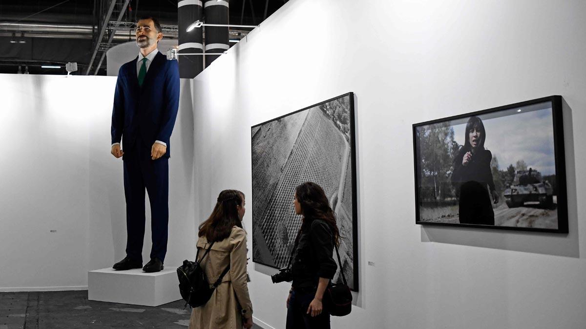 El Rey, convertido en Ninot en la feria de arte Arco