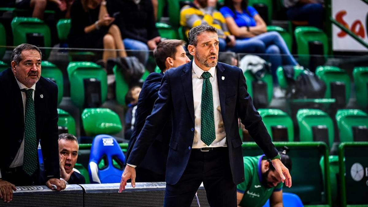 Ibon Navarro, en el partido frente al Dinamo Sassari.