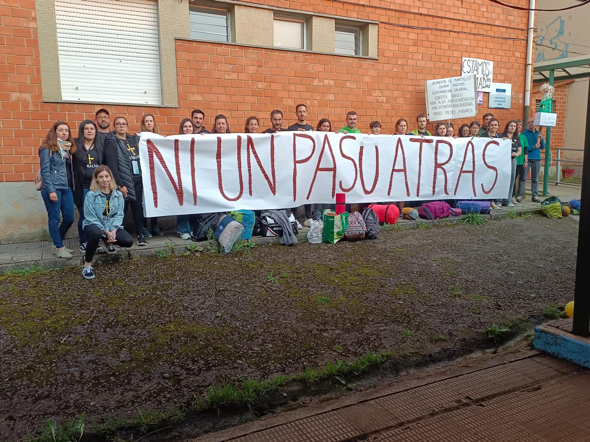 Así fueron los encierros de los profesores en colegios e institutos de las Cuencas