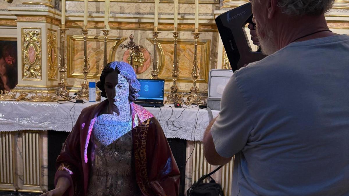 Los Clavarios de los Santos Patronos de Torrent 2026 entregarán a la Cofradía el escaneado digital en 3D de las imágenes patronales.