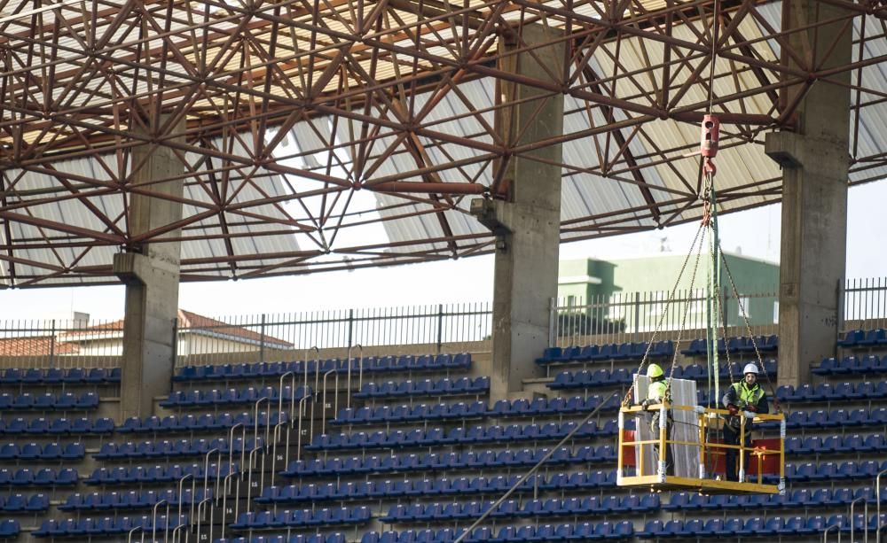 Reparación de las cubiertas del estadio de Riazor