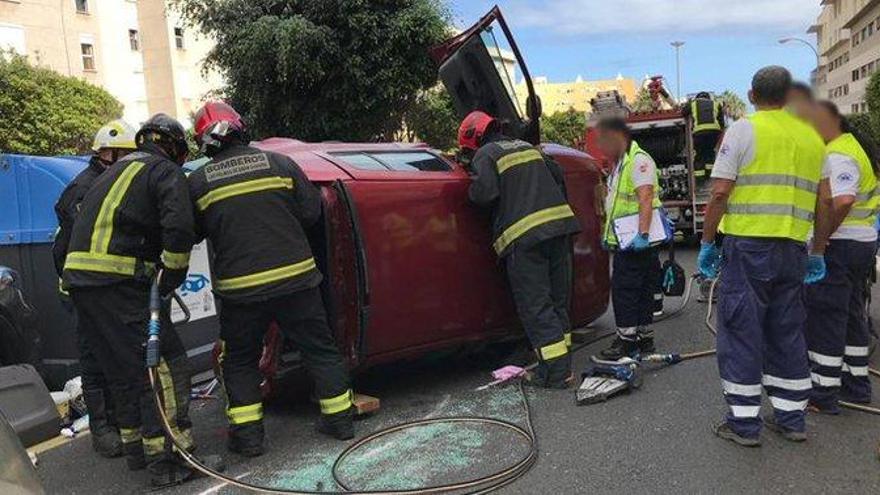 Vuelco en Siete Palmas