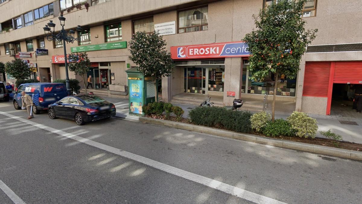 Supermercado de García Barbón donde se registró el incidente