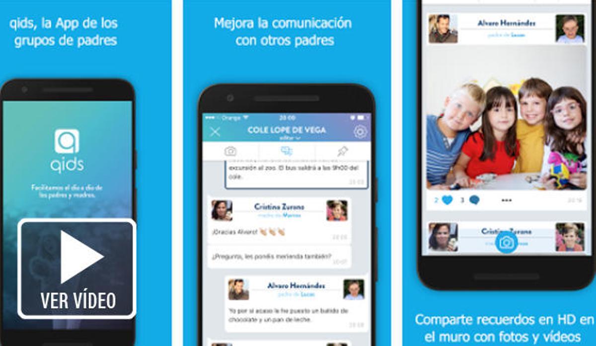 Qids es una alternativa a los grupos de padres en WhatsApp.