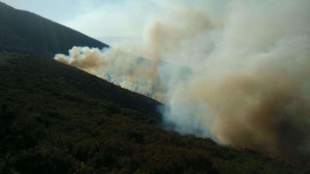 Incendio entre Allande y Grandas de Salime