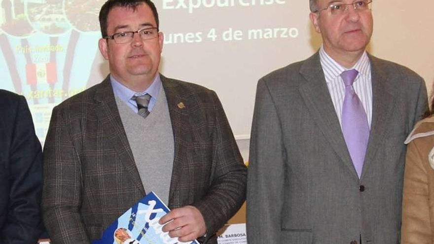 El presidente de la Cámara y el alcalde, Agustín Fernández, en un acto en Expourense. // Iñaki Osorio