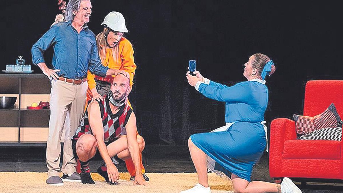 Un momento de ‘El aspirante’ durante su estreno en Murcia.