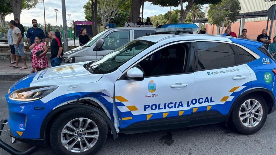 Cuatro agentes heridos y más de una decena de coches con destrozos en una persecución brutal en Canarias