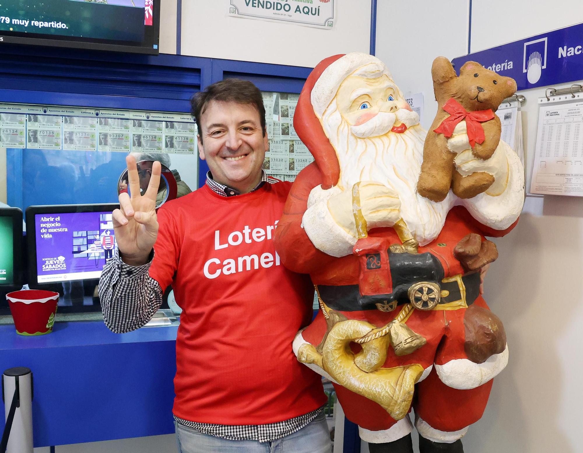 Las mejores imágenes de la Lotería de Navidad 2023 en Galicia