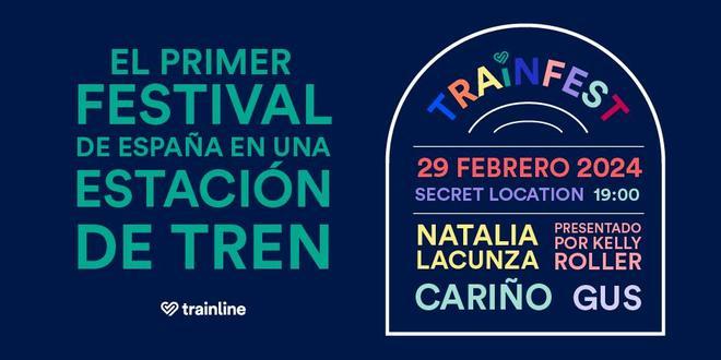 Asiste al primer festival que se va a hacer en una estación de tren