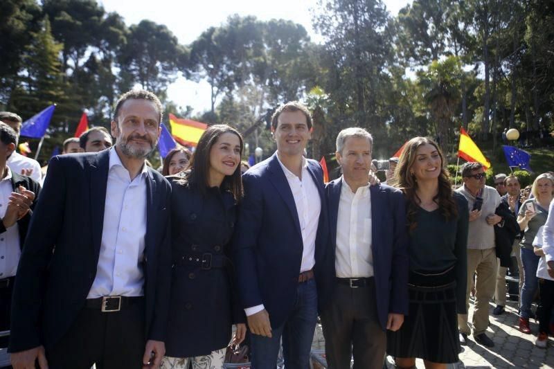 Albert Rivera de precampaña en Zaragoza