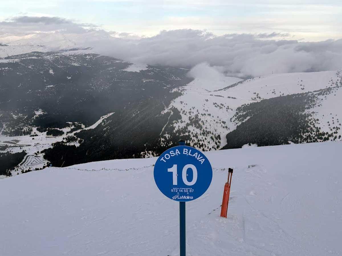 La nova pista Tosa Blava de la molina