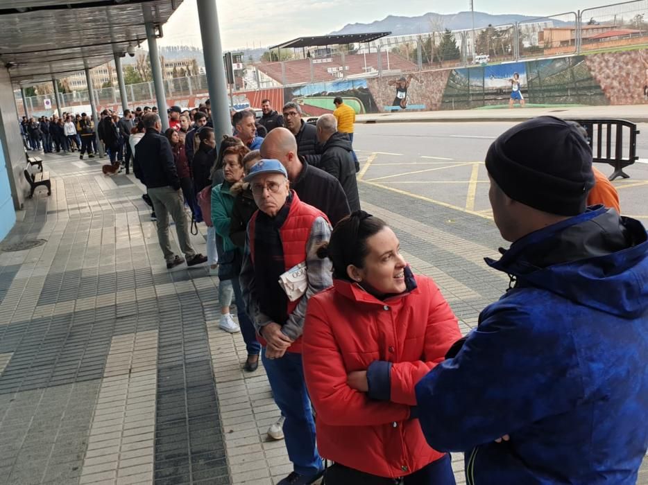 Las colas llegan a la grada de Río