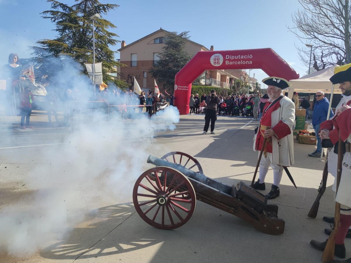 Tret de sortida de l'anterior edició de la Cursa de la Batalla als Prats de Rei