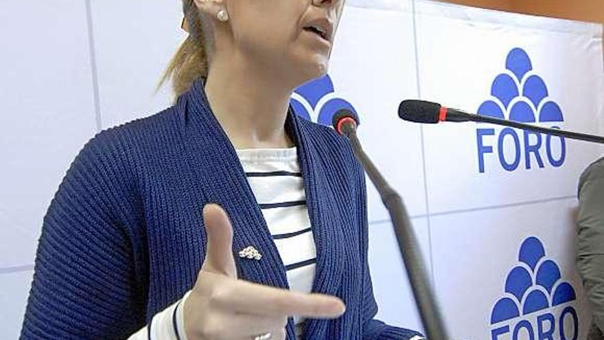 Cristina Coto, durante una rueda de prensa.