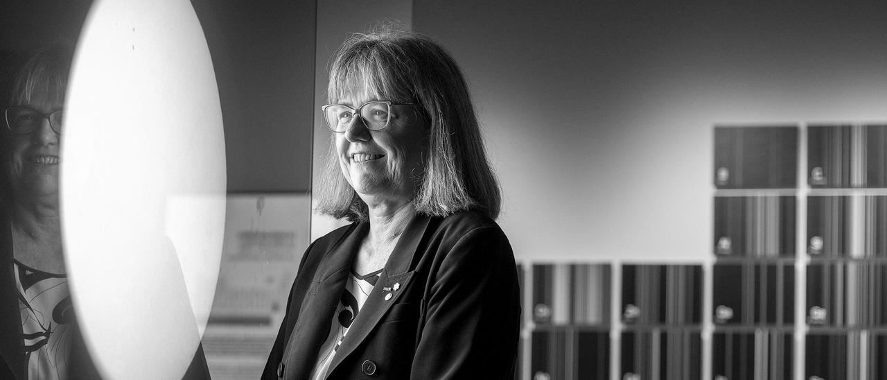 Donna Strickland, premio Nobel de Física, fotografiada en Cosmocaixa