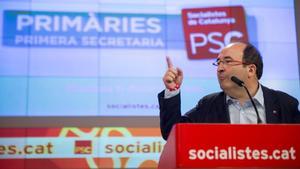 Miquel Iceta, el pasado 15 de octubre, tras ganar las primarias del PSC. 