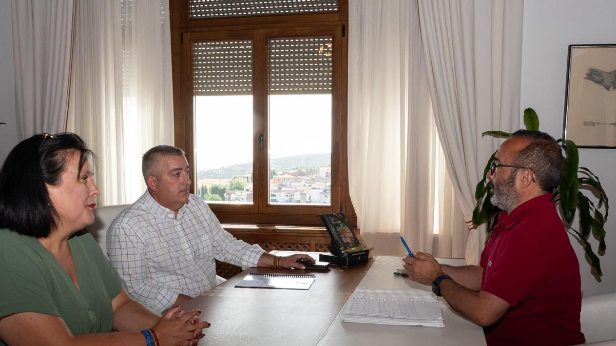 Imagen de la reunión, esta mañana.