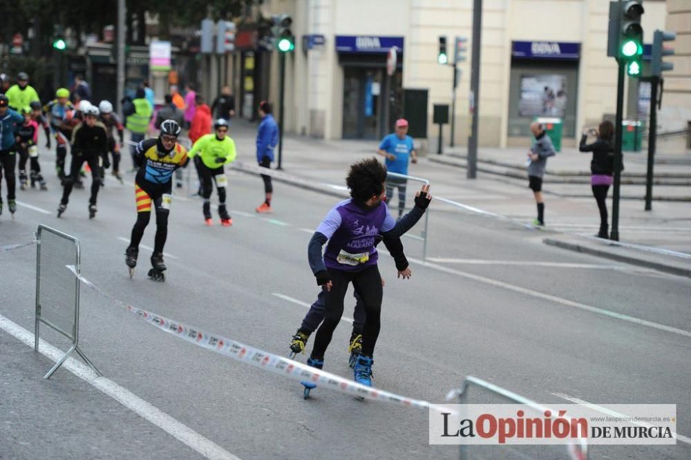 Murcia Maratón. Salida patinadores