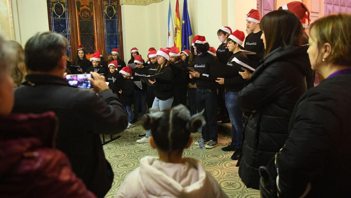Actuación musical no Pazo Municipal. | // CARLOS PARDELLAS