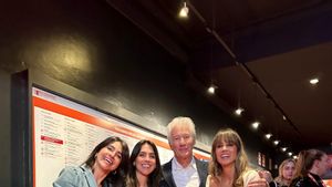 Alejandra y Cristina Brondo junto a Richard Gere y su mujer Alejandra, en el Film Fest