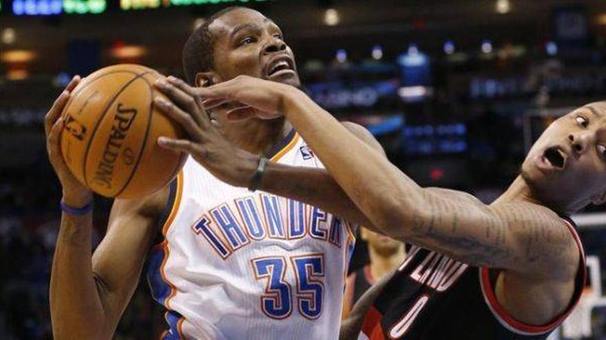 Durant anota 46 puntos ante los Blazers