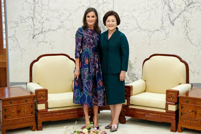 Doña Letizia y Kim Jung-Sook