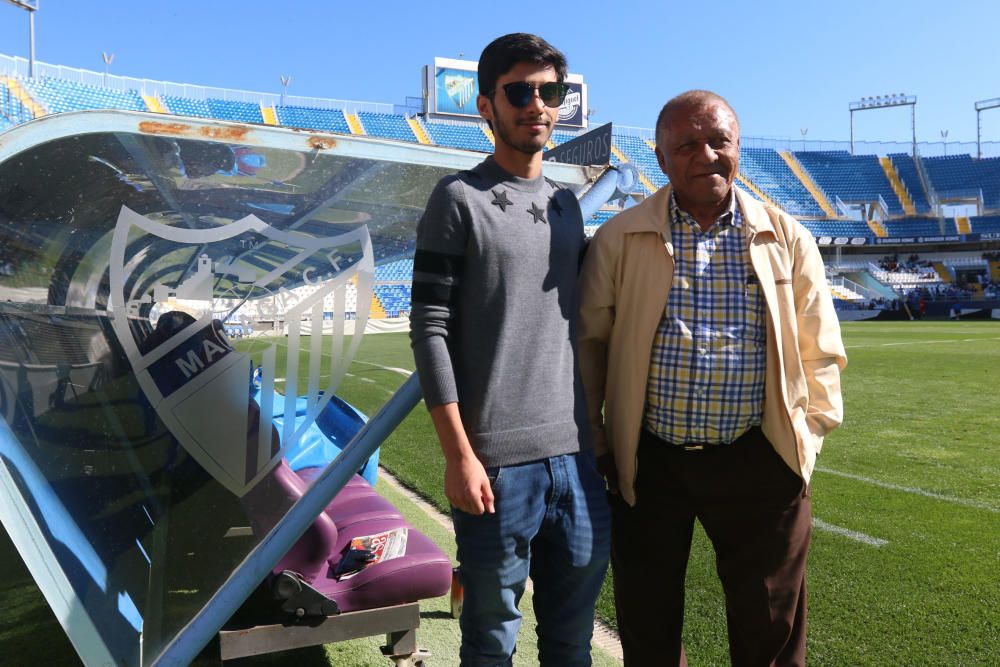 El equipo blanquiazul abre la grada de La Rosaleda a miles de niños de varios colegios de Málaga.