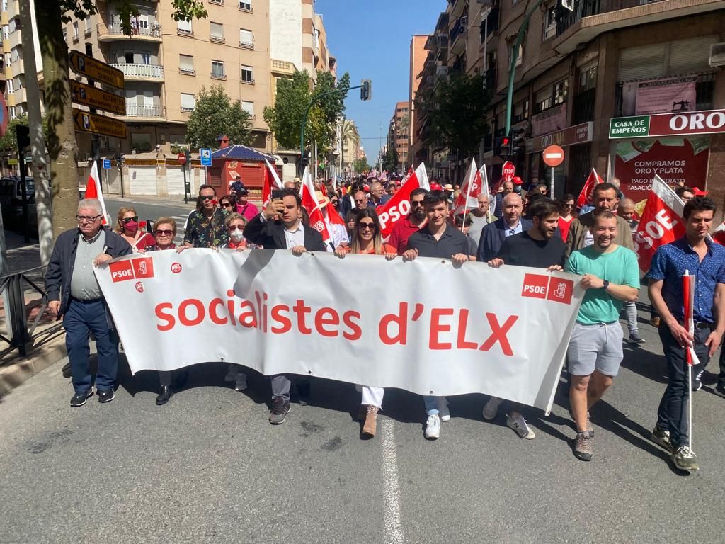 Elche recupera su manifestación por calles en el Día del Trabajador