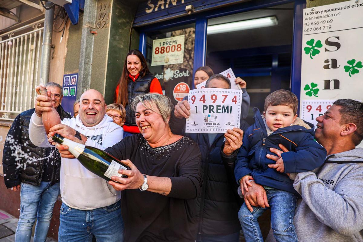 Celebraciones por el sorteo de El Niño