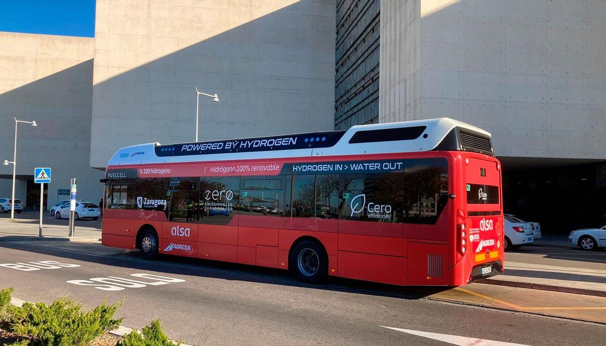 Prueba de autobús a hidrógeno en Zaragoza