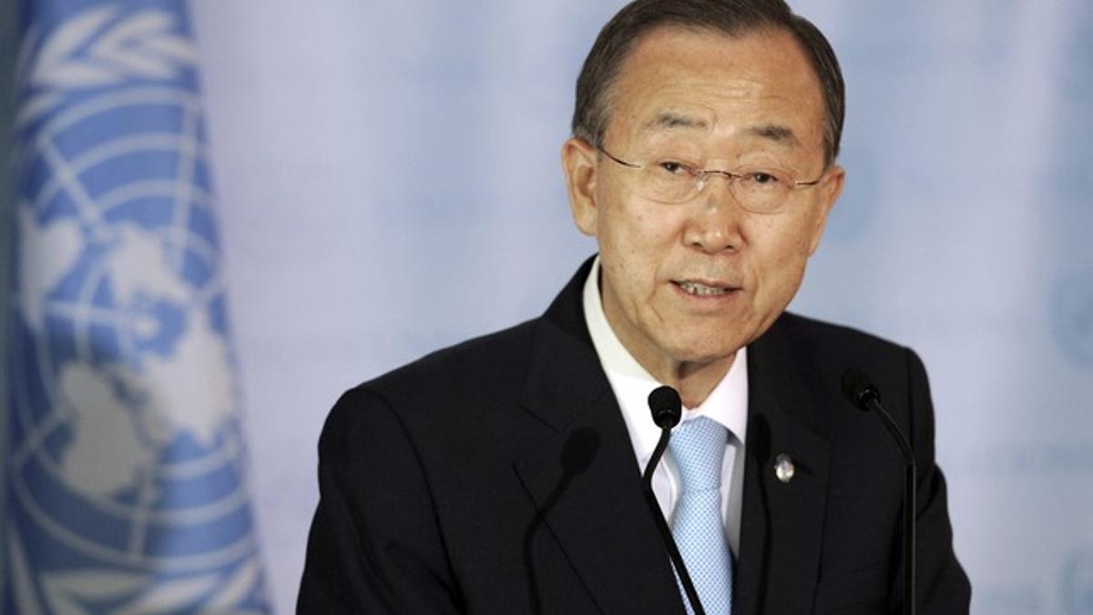 El secretario general de Naciones Unidas, Ban Ki-moon.